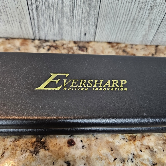 Eversharp Astronaut Style Space Bullet Pocket Pen Matte Black Vintage w/Case - Picture 10 of 16